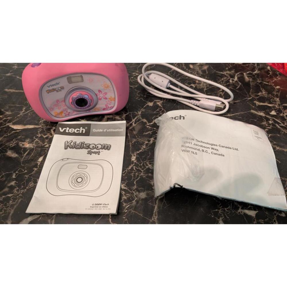 VTech Kidizoom Sport Pink Digital Camera for Kids w/ Manual & USB Cable